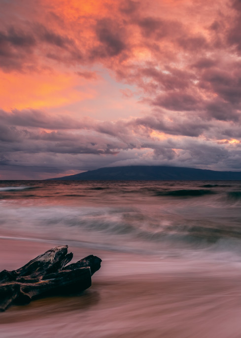 Maui, Hawaii Sunset During Winter Storm Photography Art | Tom Ingram Photography