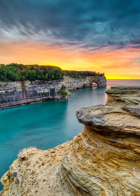 Grand Portal Sunset at Pictured Rocks National Lakeshore