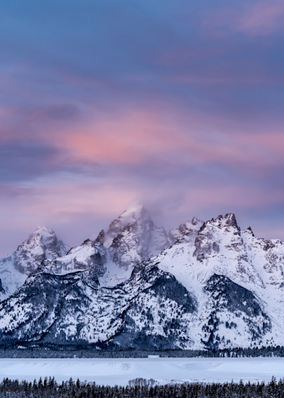 Winter Sunrise Over The Teton Range Photography Art | Tom Ingram Photography