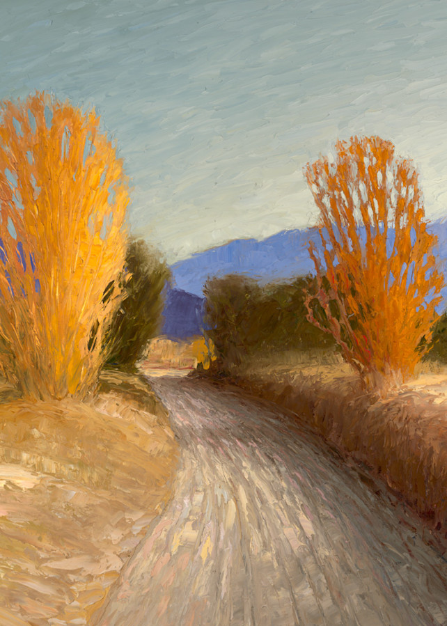 Quite Road And A Turqoise Sky Art | Fine Art New Mexico