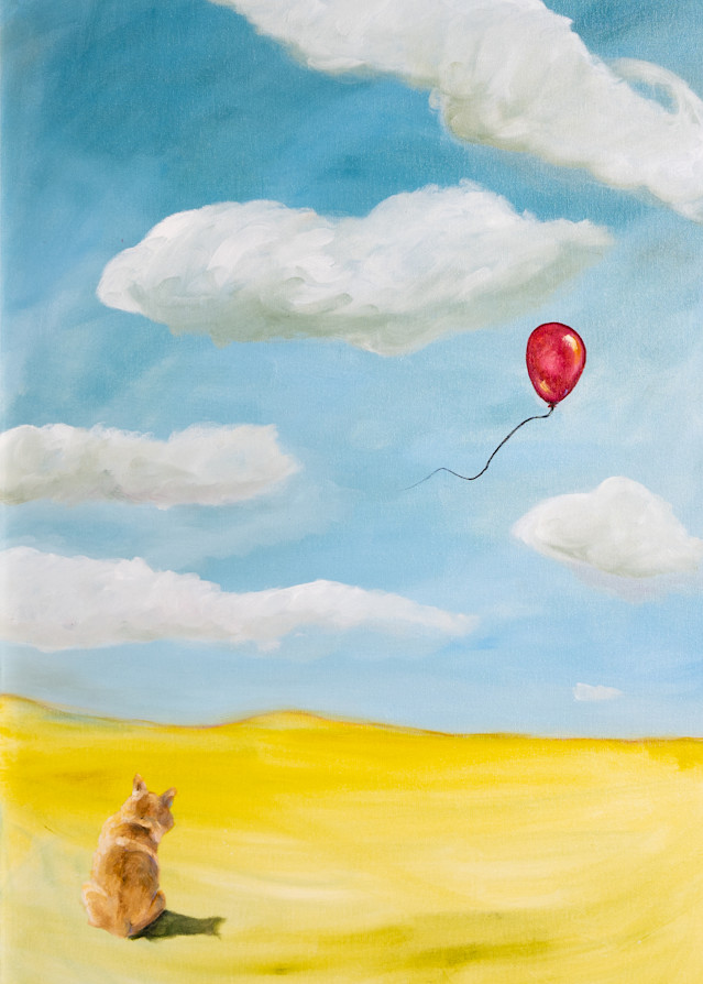 Red Balloon Art | Paintings by Kathy Webb/Whimsy Fit