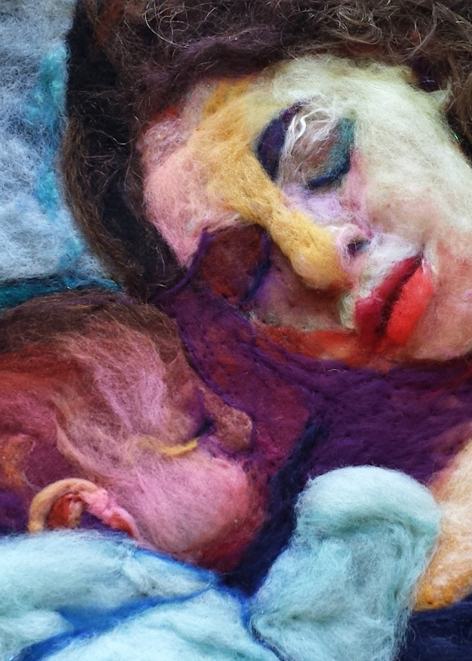 Sleep Softly Felt Art | Abigail Engstrand Art