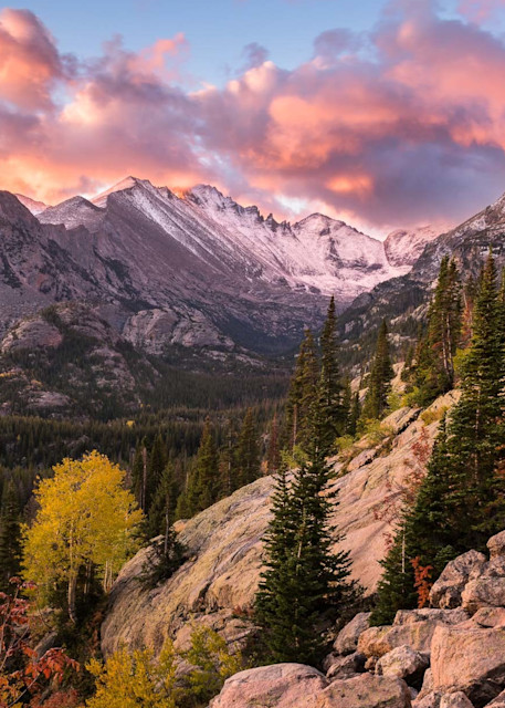 Rocky Mountain art photo of subalpine sunrise by James Frank 