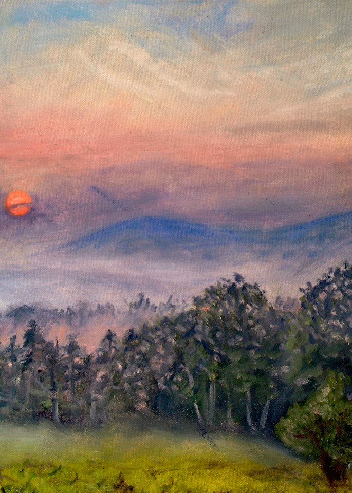 Sunrise At Von Trapp Lodge Art | Elizabeth Cleary