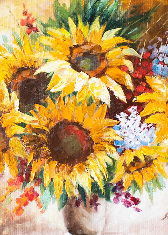 Sunflowers Bouquet Art | Mariya Tumanova ART