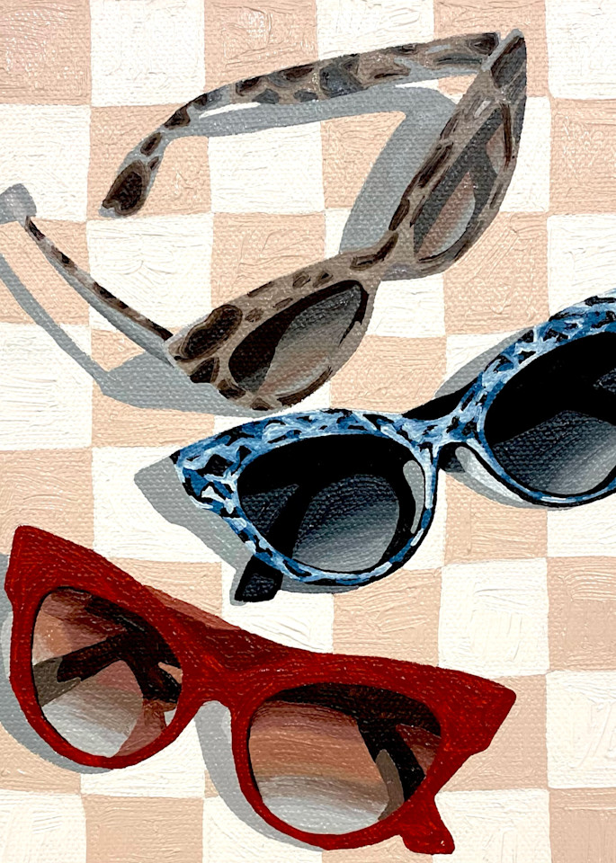 Sunglasses Checkered Art | Tara Barr Art