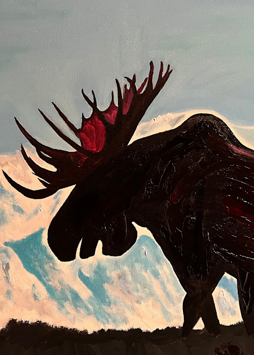 Her Majesty And The Moose Art | Jay Decker Art
