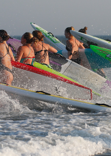 Women's Paddle Board Colors Photography Art | Lifeguard Art®