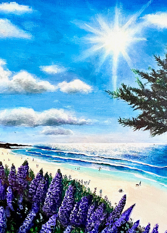 Sparkling Water On Carmel Beach Art | Edi Matsumoto Fine Art