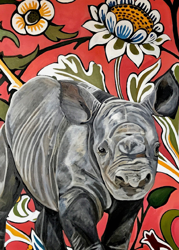 Rosalynn The Rhino  Art | Toril Art