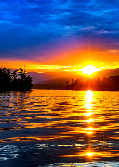 Blue Ridge Mountains Lake James Sunset