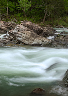 Cossatot Falls 1 Panorama Photography Art | Images of the Ozarks, Photography by Steve Snyder