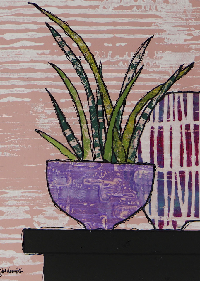 Pink Stripes 1 Art | Anne Goldsmith Art
