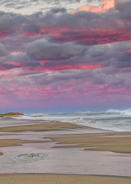 South Beach Magenta Fall Clouds Art | Michael Blanchard Inspirational Photography - Crossroads Gallery