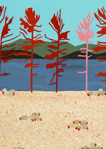 Red Trees Art | Joni Rose Fine Art