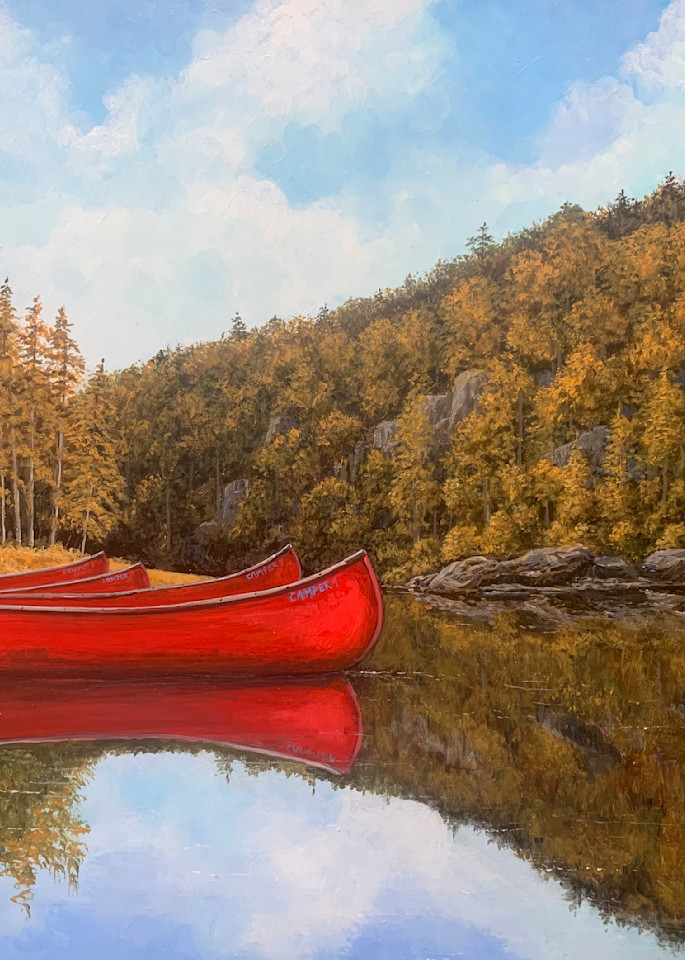 Red Canoes Art | Skip Marsh Art