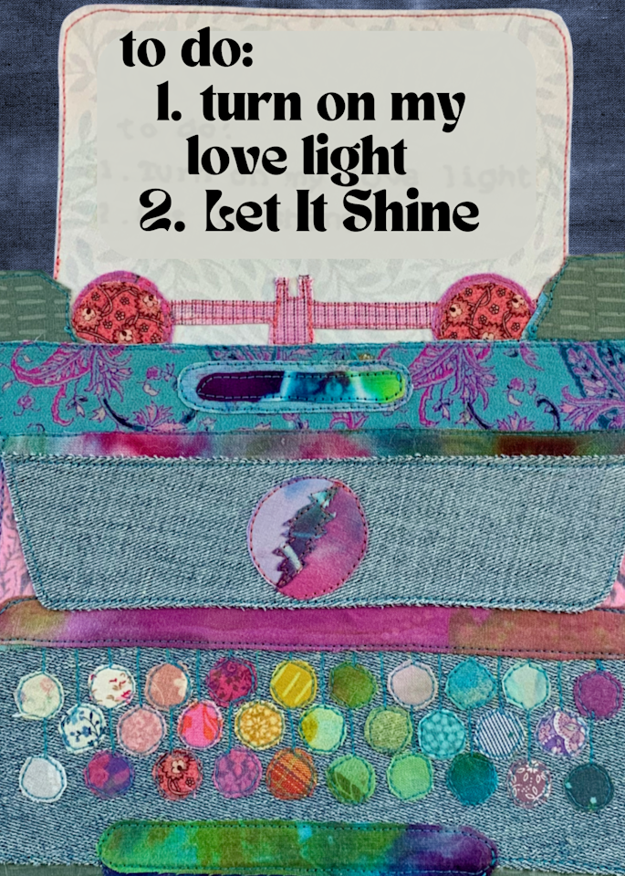Love Light Typewriter  2 Art | Karen Payton Art