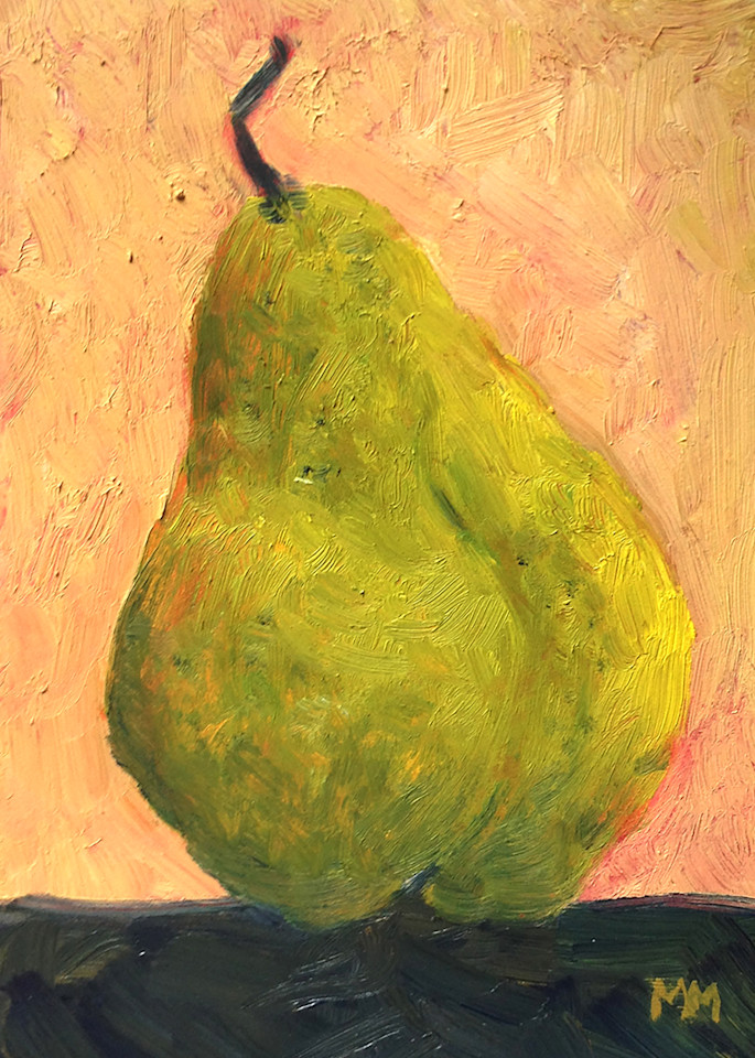 Green Spotted Pear  Art | McHugh Fine  Art