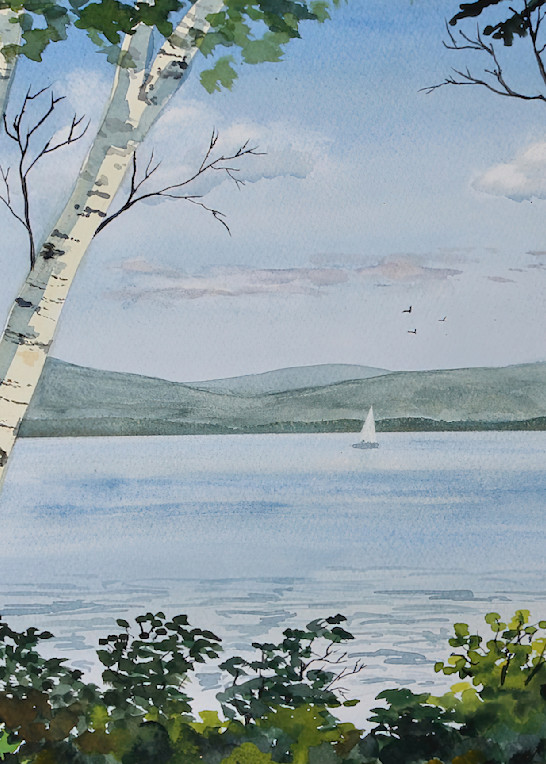 View From The Island  Art | Cate Poole Water Colors