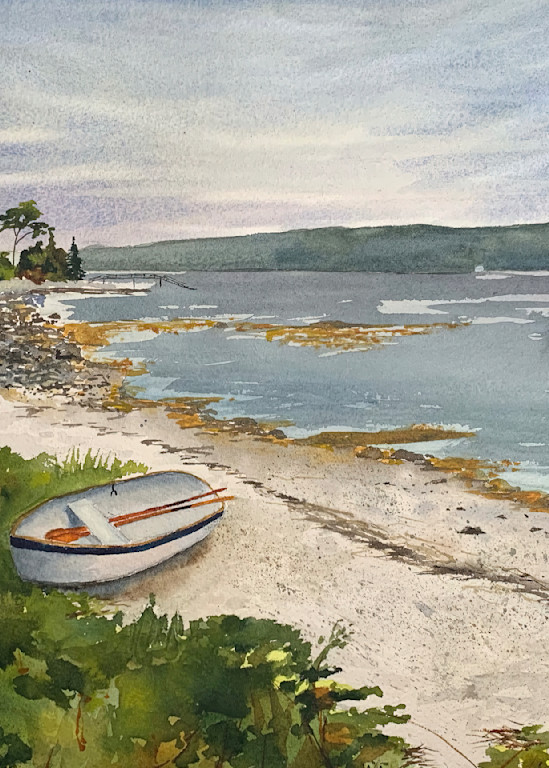 Louds Island Beach  Art | Cate Poole Water Colors
