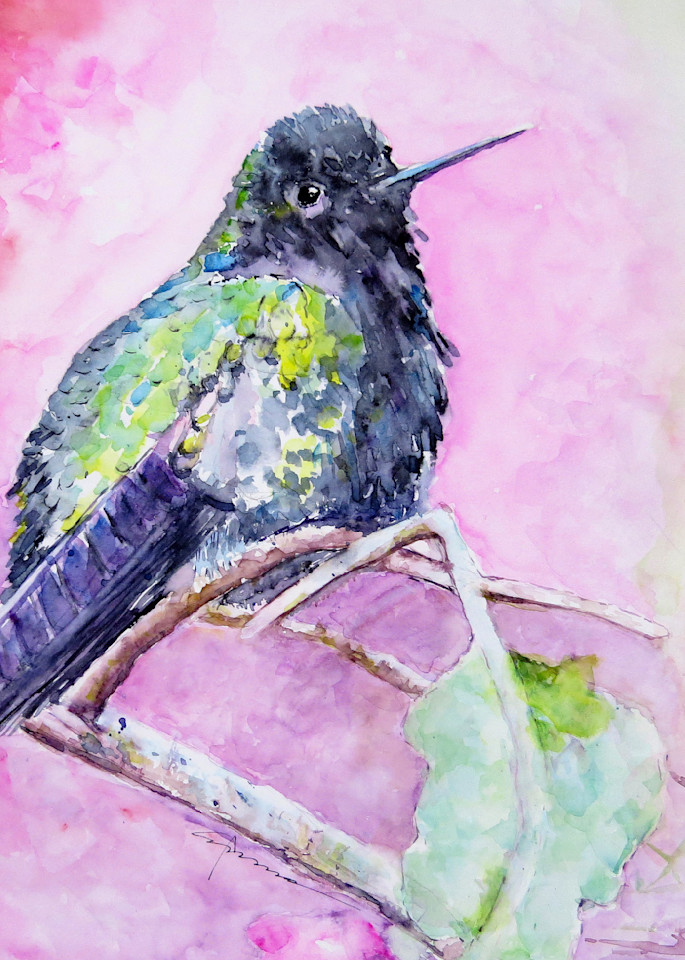 Hummingbird 5 Printed Tote Bag | Claudia Hafner Watercolor