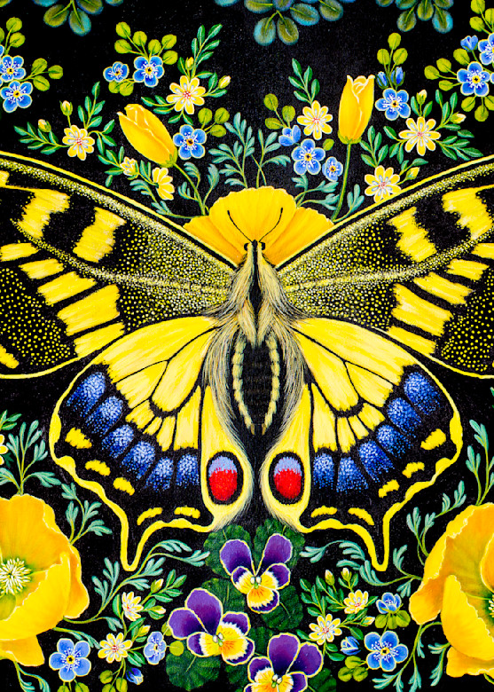 Lovely Wall Art Print Swallowtail Butterfly by Mia Pratt