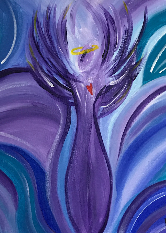 Purple Angel Art | Stephanie Wray Arts