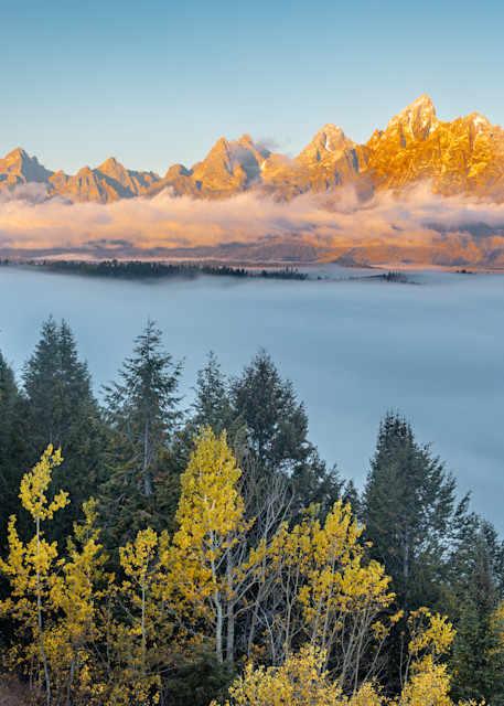 The Tetons Above the Clouds