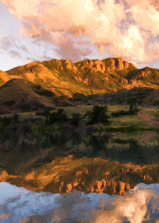 Golden Moments Reflection photopainting