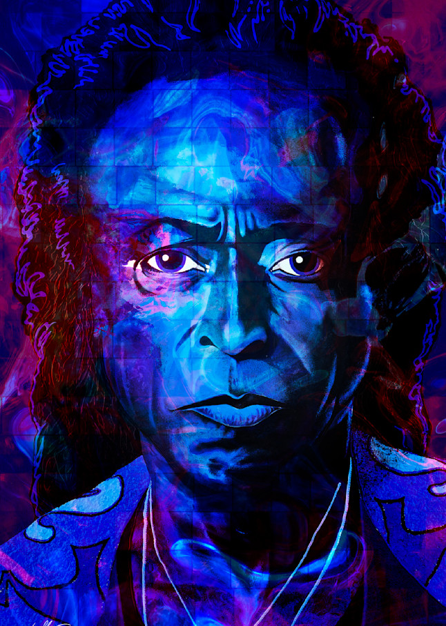 Miles Davis Custom  Image  Art | Paint Out Loud LLC   The Art of Neal Hamilton