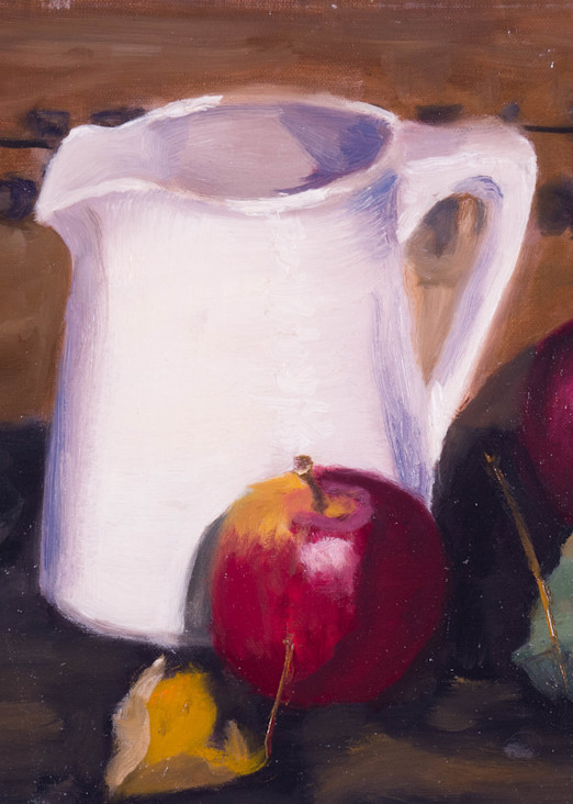 Country Pitcher With Apples Art | Bonnie Haig Fine Art