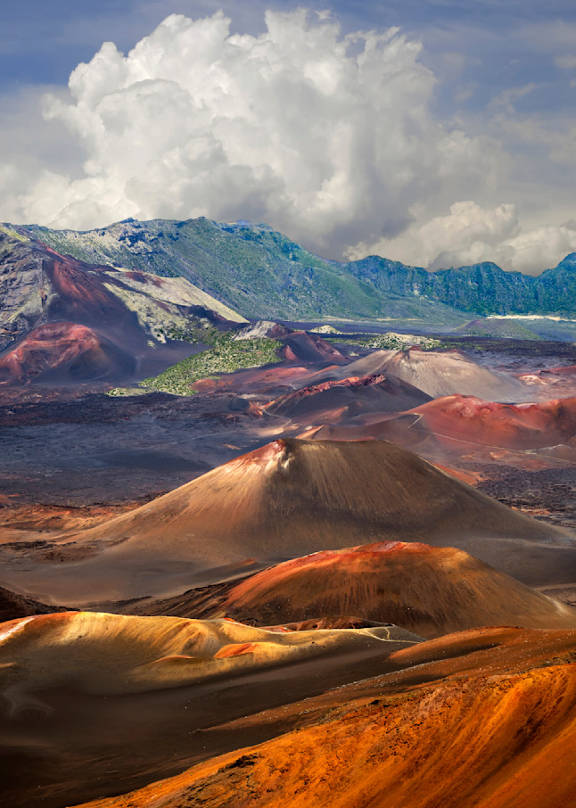 Haleakala National Park Clouded Summit Volcano Photography Art | Images By Cheri