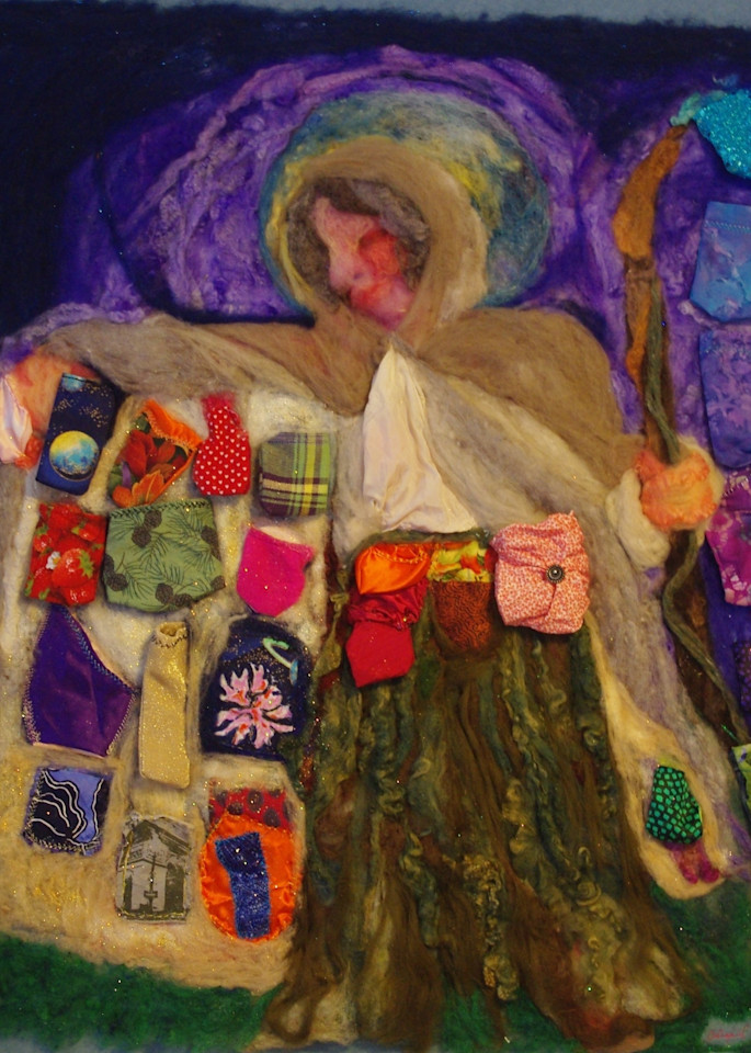 Pocket Lady Tote For Treasures Art | Abigail Engstrand Art