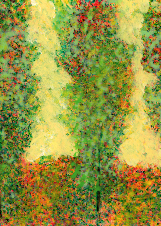 Three Green Trees 2 Art | Wendell Myers