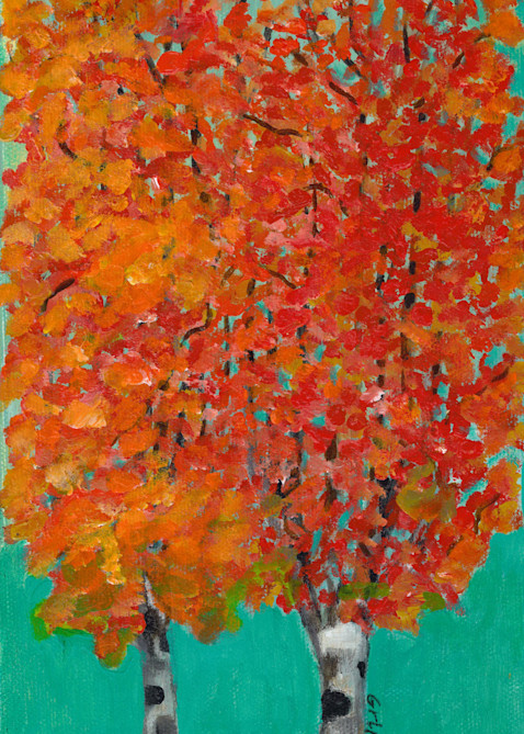 The Fall Trees At Harbor Square Art | Beautiful Purpose Art