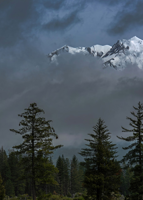 Peeking Through The Clouds. Mt Shasta California Photography Art | johnnelson