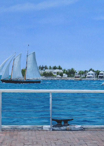 Come Sail Away is a print of an original acrylic painting by Carol-Ann Salley