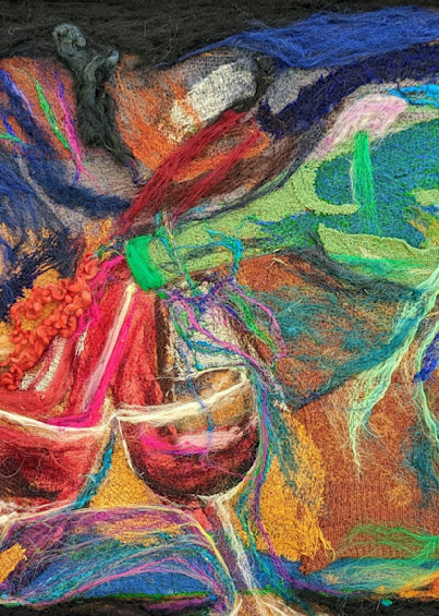 Wi Wine Pour Abstract Art | Abigail Engstrand Art