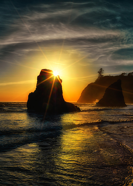 Sea Stack Sunset Photography Art | Kates Nature Photography, Inc.