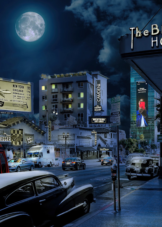 World Famous Hollywood And Vine At Night Art | Mark Hersch Photography