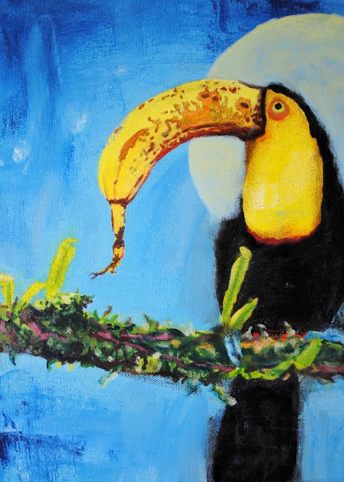 Toucan With Banana Beak Art | TRand Art Studio & Gallery