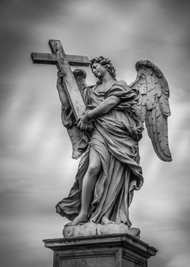 Bernini's Crucifix Angel Photography Art | NKF Fine ART