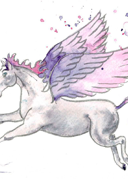 Pastel Pegasus Art | Color Splash Ranch