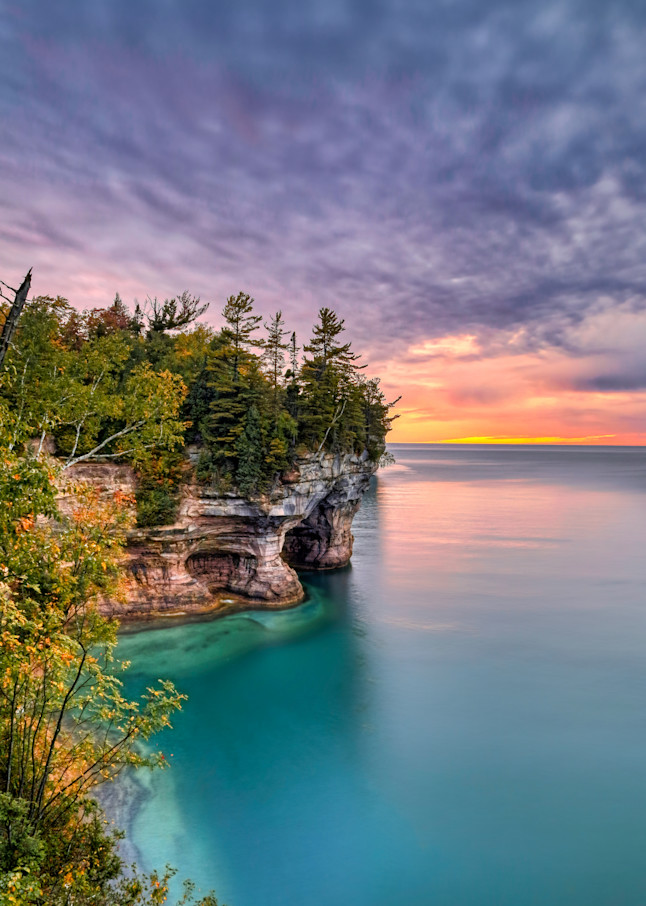 Indian Drum Sunset | Pictured Rocks 