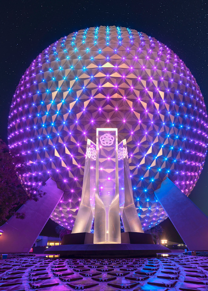 Epcot Teal And Pink 2 Photography Art | William Drew Photography