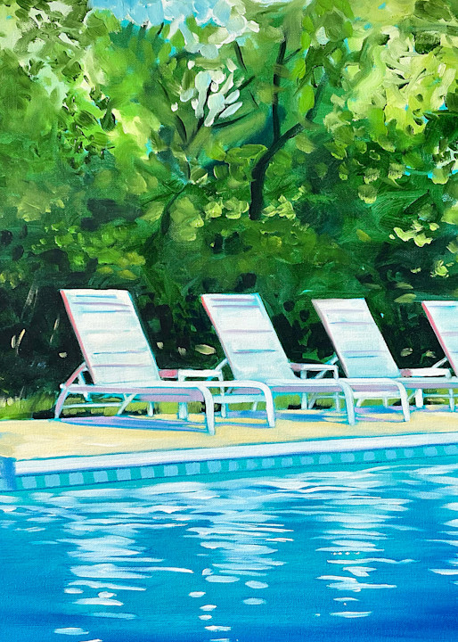 Wes Benson   Pool Chairs Art | wesbenson