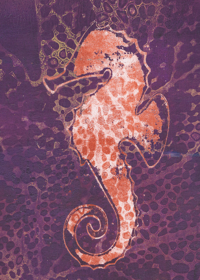 Seahorse 4: Original Fine Art by Jennifer Akkermans.