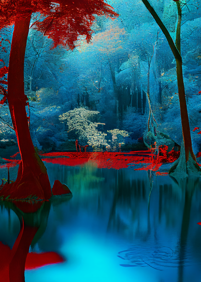 Blue Lagoon  Art | Glitzy NFT Art