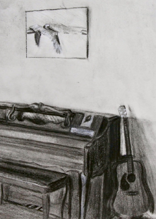 Piano Sketch Art | Ruthie Briggs Greenberg