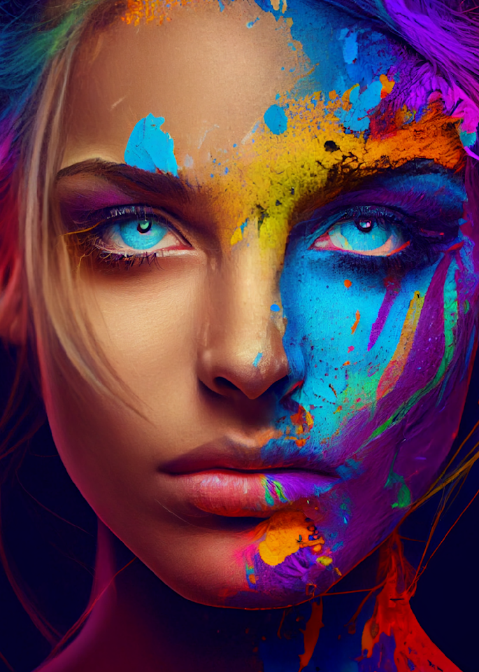Xqaet Scaex Digital Art X4 Colored Art | Glitzy NFT Art